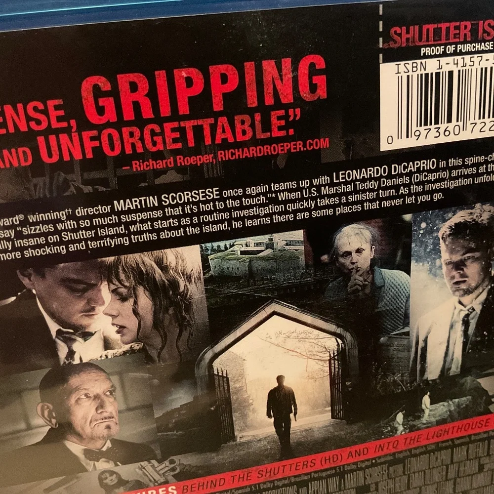 Blu Ray Disc - Shutter Island. V64
